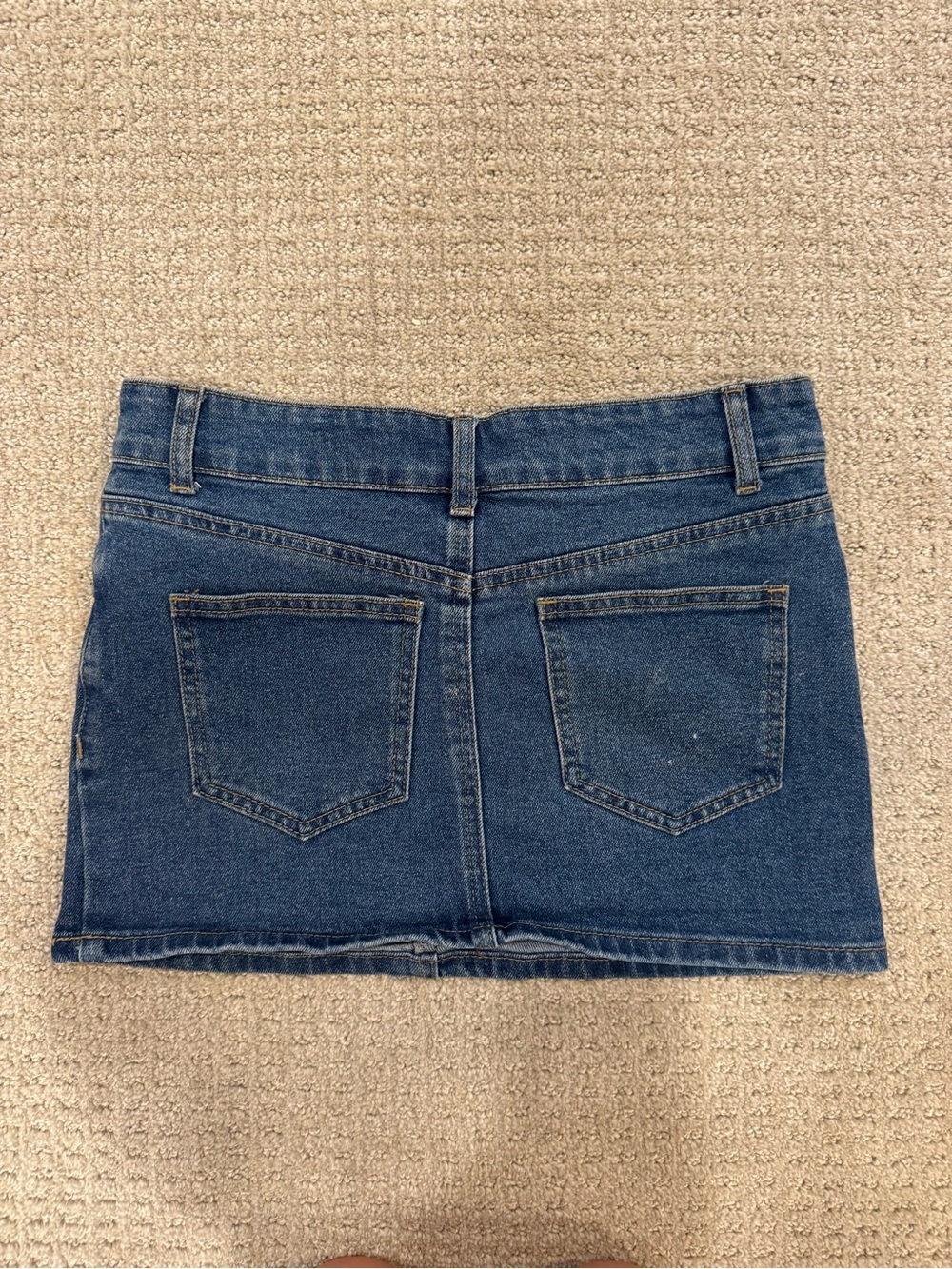 Edikted Blue Denim Mini Skirt - Picture 2 of 4